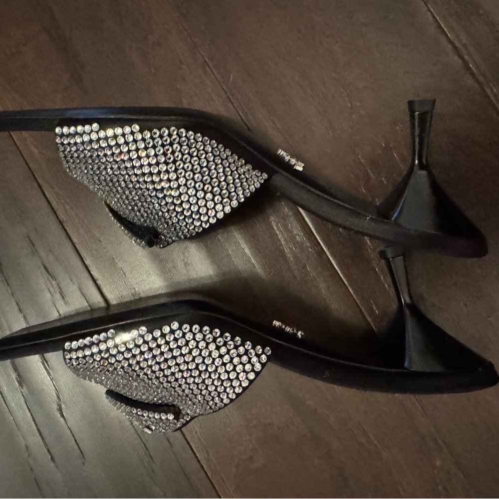 Prada Crystal Embellished open toed mules. - Picture 4 of 11